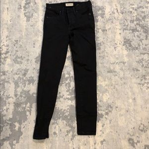Madewell size Tall 27 black jeans- barely worn